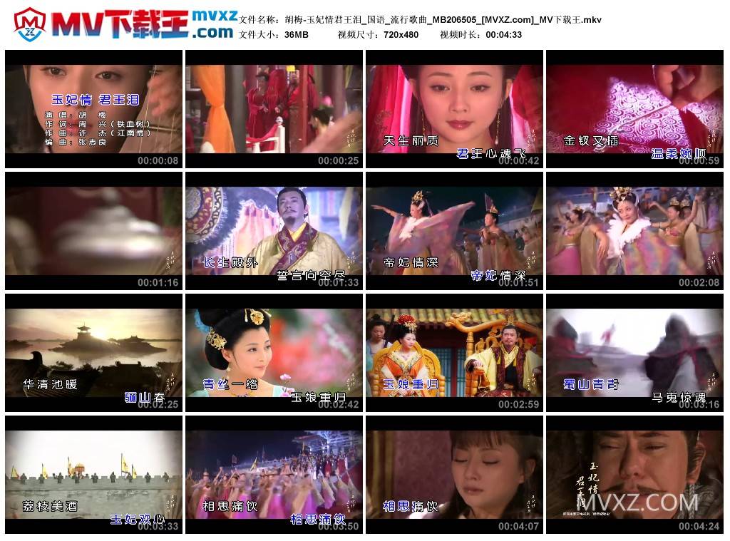 胡梅-玉妃情君王泪_国语_流行歌曲_MB206505